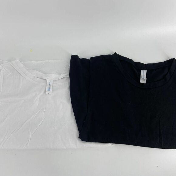 Womens casual crop top bundle of two large NWOT sleeveless casual crewneck - Picture 1 of 3